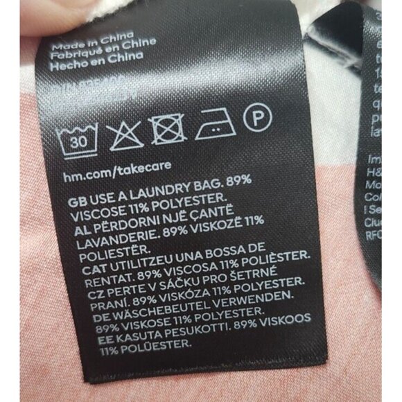 H&M Voluminous maxi dress Summer 2024 Collection (orange/Patterned) Size XXL - Picture 10 of 16